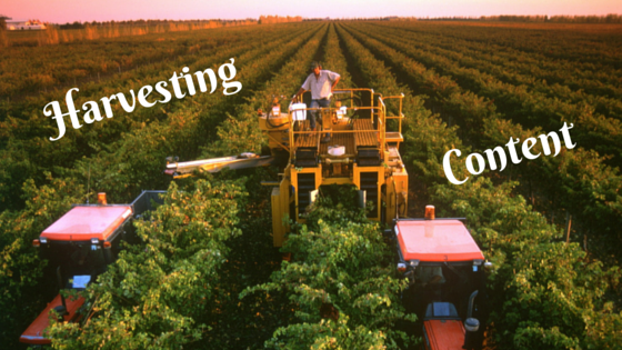 Harvesting content